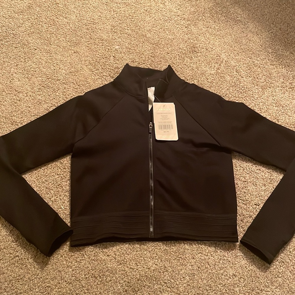 Fabletics cropped workout jacket